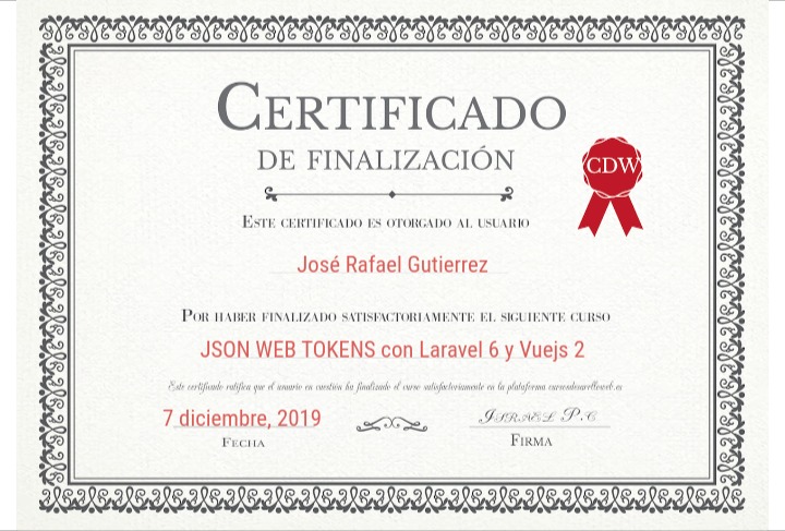 JSON Web Tokens, Laravel 6 and VueJS